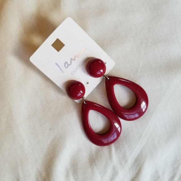Red Earrings (BOGO!!) - Picture 1 of 2